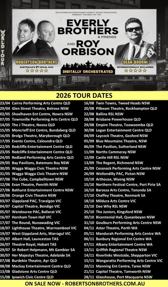 Roy Orbison Tribute Poster 2026